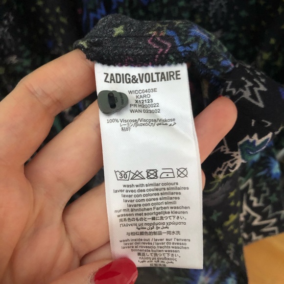 Zadig & Voltaire Girls Printed Dress sz 12 - Picture 7 of 11